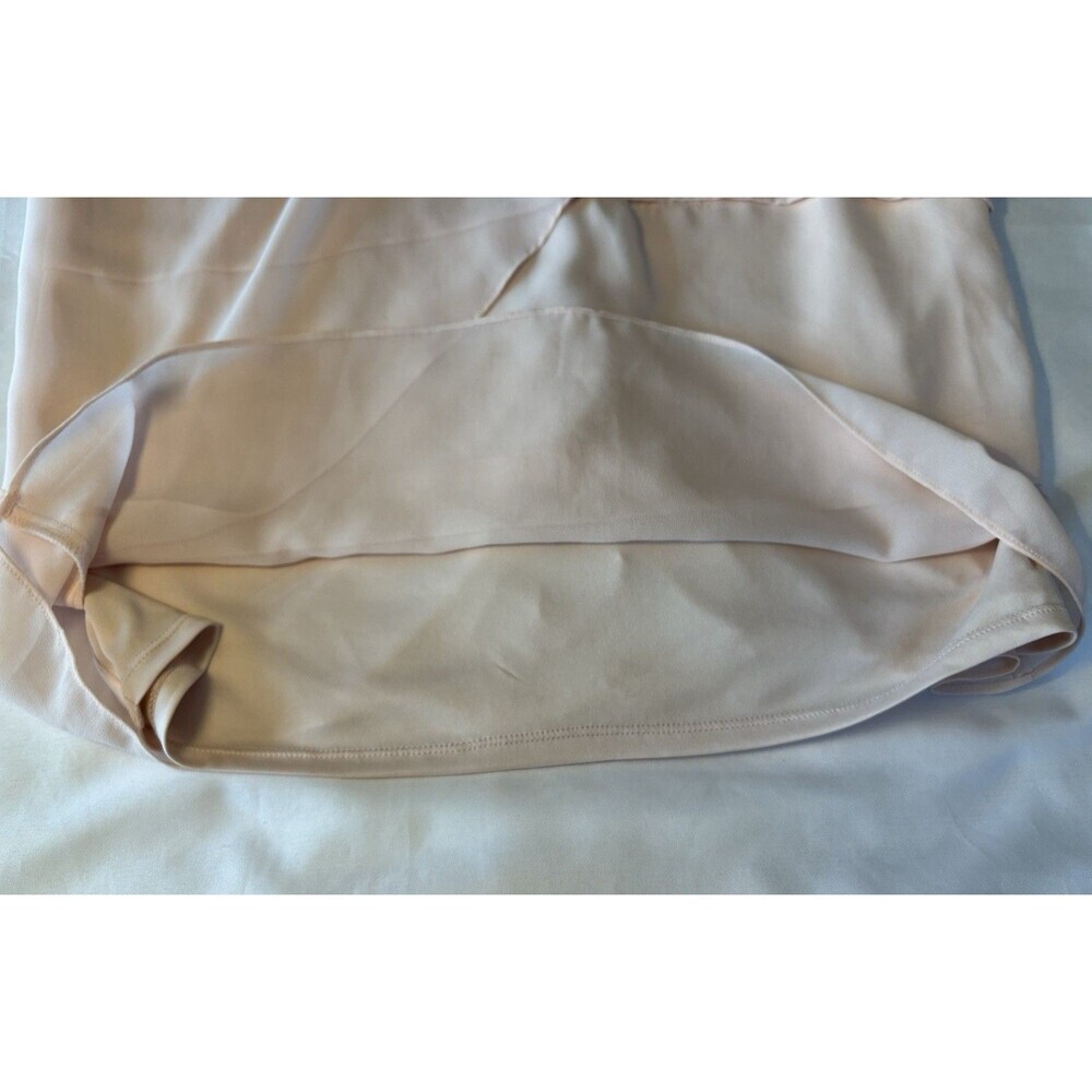 LE BOS Embellished Tier Ruffle Chiffon Dress 20W Light Peach Sleeveless Wedding - Picture 10 of 15